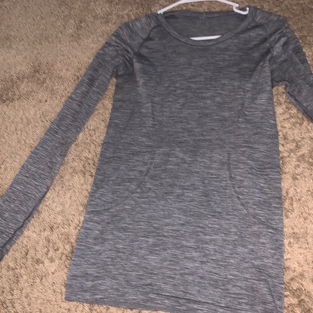 grey lulu shirt great condition just too big for me